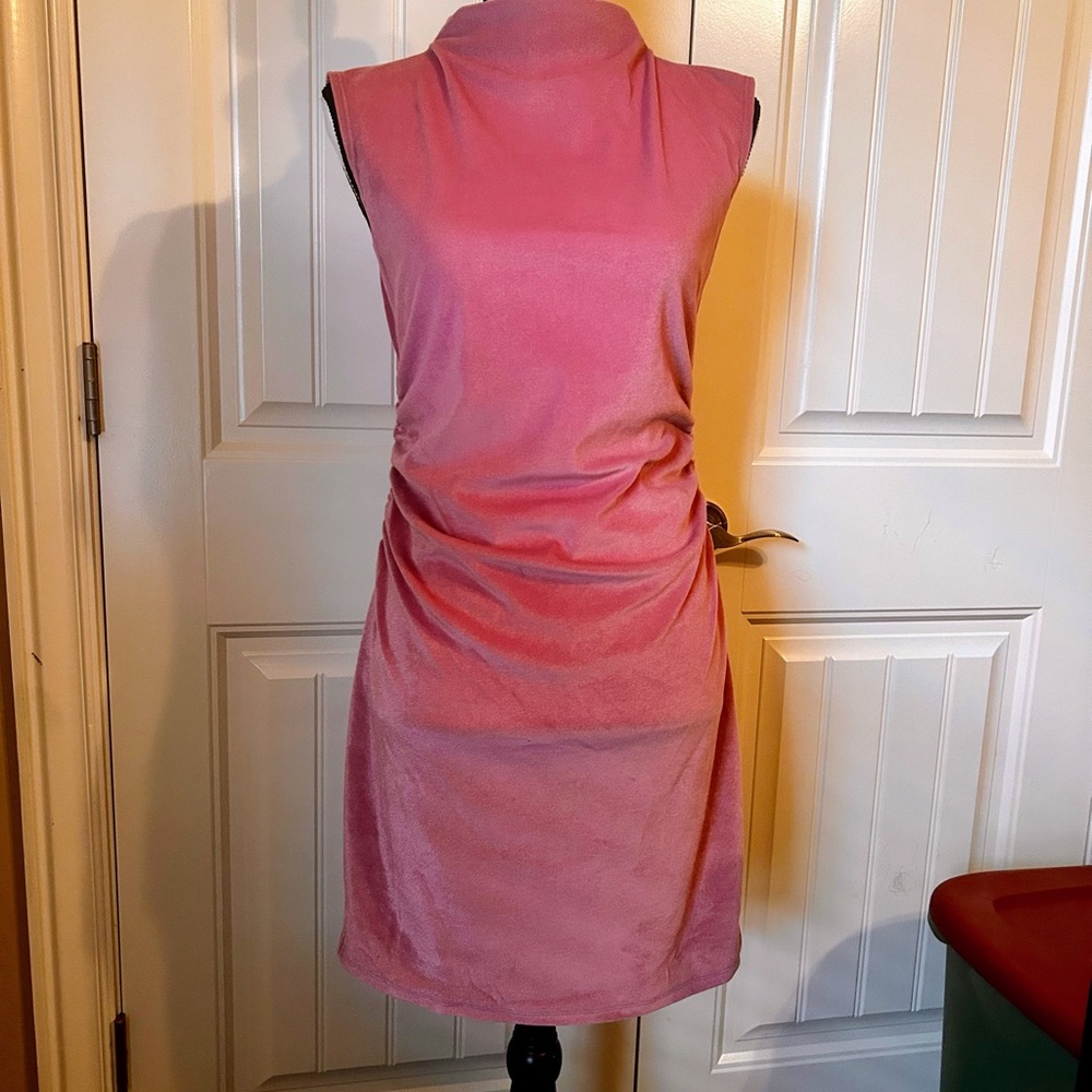 A New Day Women's Mini Velvet Ruched Dress